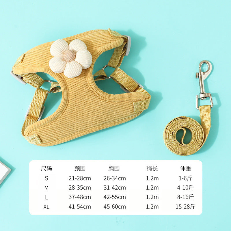 Puppy leash vest type small dog Teddy Bichon Pomeranian special chest strap puppy chain walking dog leash