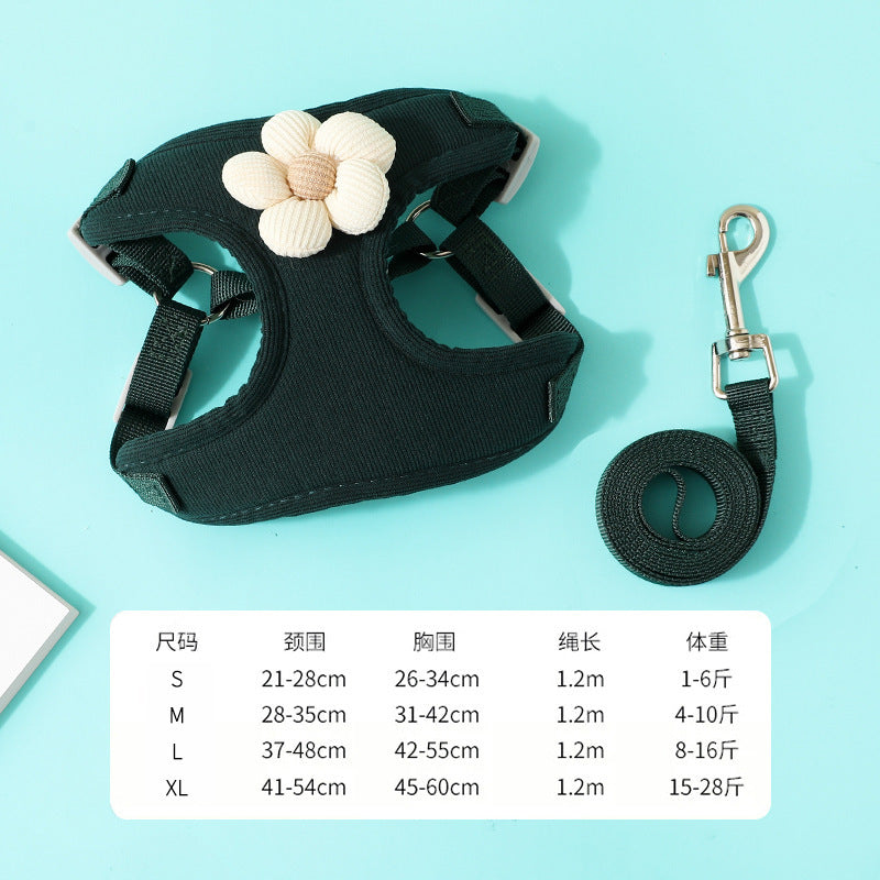 Puppy leash vest type small dog Teddy Bichon Pomeranian special chest strap puppy chain walking dog leash