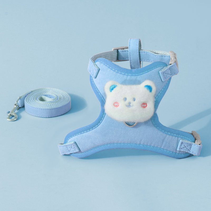 Puppy leash vest type small dog Teddy Bichon Pomeranian special chest strap puppy chain walking dog leash