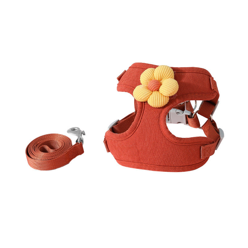 Puppy leash vest type small dog Teddy Bichon Pomeranian special chest strap puppy chain walking dog leash